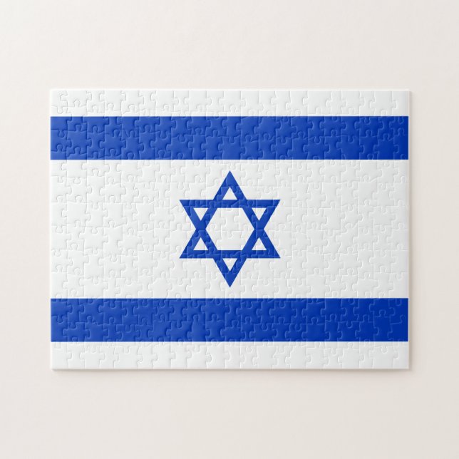 Israel-Flagge Puzzle (Horizontal)