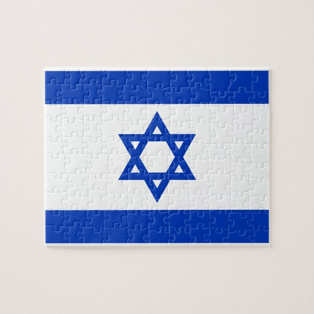 Israel-Flagge Puzzle (Horizontal)
