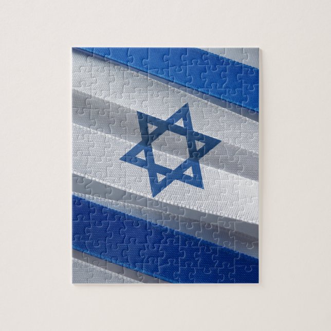 Israel-Flagge Puzzle (Vertikal)