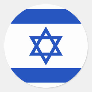 Israel-Flagge Runder Aufkleber