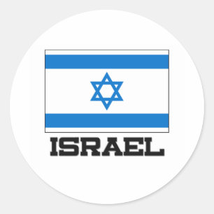 Israel-Flagge Runder Aufkleber
