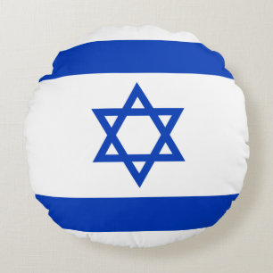 Israel-Flagge Rundes Kissen