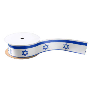 Israel-Flagge Satinband