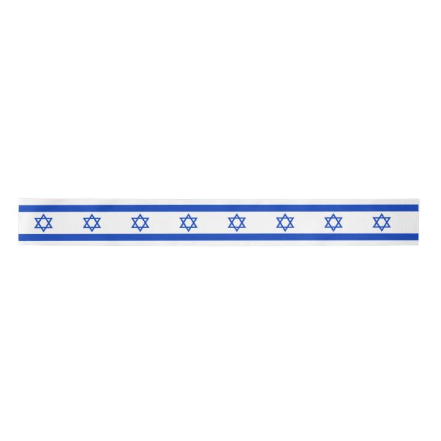 Israel-Flagge Satinband (Vorderseite)