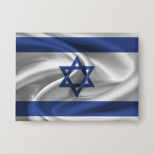 Israel-Flagge-Schaltfläche Button (Vorderseite)