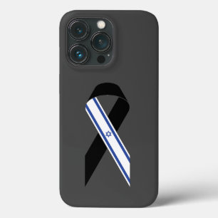 Israel Flagge schwarzes Band dunkelgrau Case-Mate iPhone Hülle