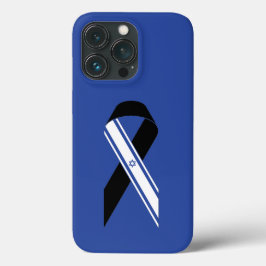 Israel-Flagge Schwarzes Band-Gedenkblau Case-Mate iPhone Hülle