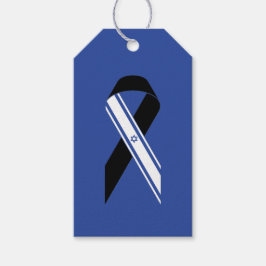 Israel Flagge Schwarzes Band Gedenkstätte Hanukkah Geschenkanhänger