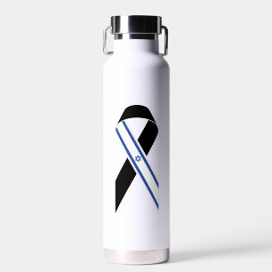 Israel Flagge schwarzes Band Trinkflasche