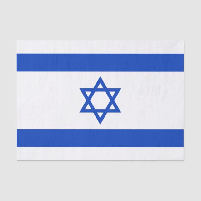 Israel-Flagge Seidenpapier (Vorderseite)