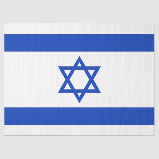 Israel-Flagge Seidenpapier (Vorderseite)
