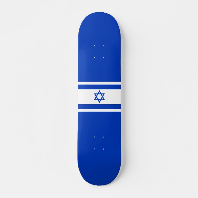 Israel-Flagge Skateboard (Vorne)