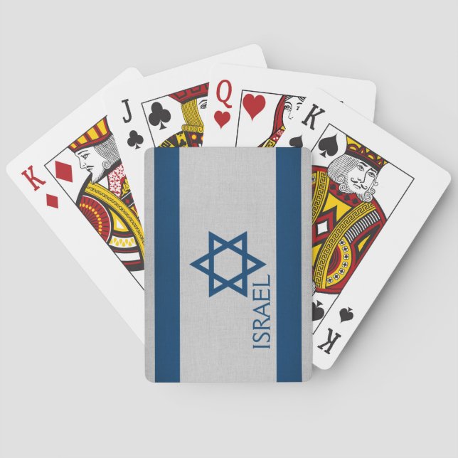Israel-Flagge Spielkarten (Rückseite)