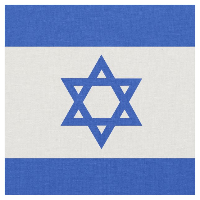 Israel-Flagge Stoff (Nahaufnahme)