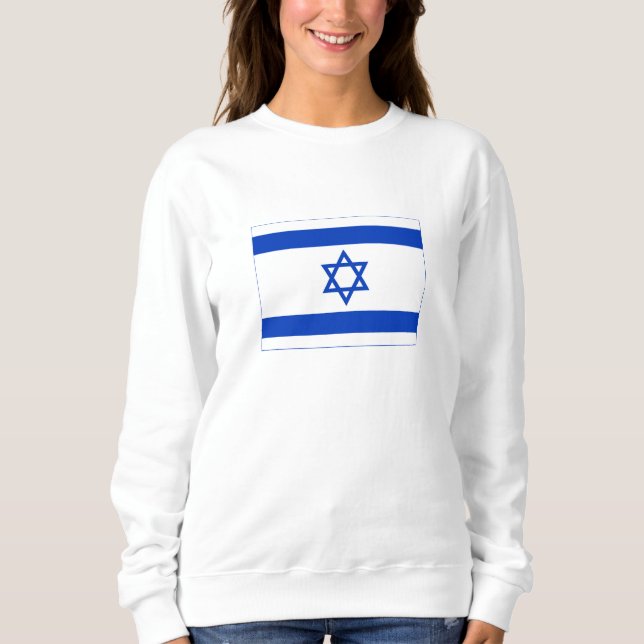 Israel-Flagge Sweatshirt (Vorderseite)
