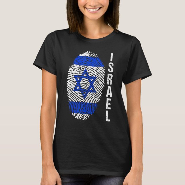 Israel-Flagge T-Shirt (Vorderseite)