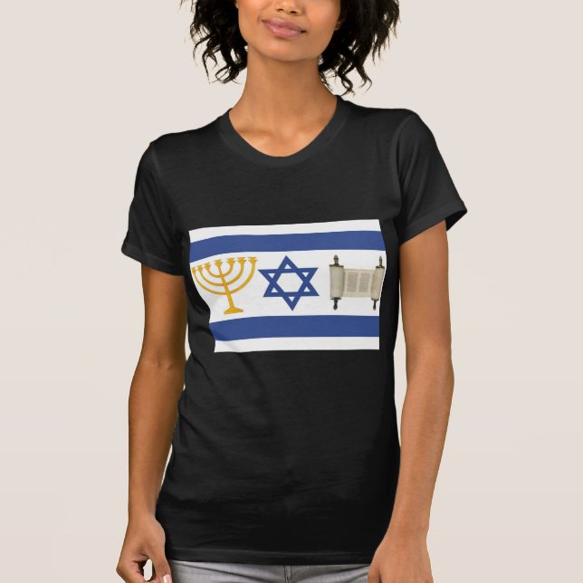 Israel-Flagge T-Shirt (Vorderseite)