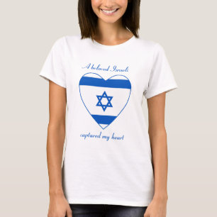 Israel-Flagge T-Shirt für Verliebte