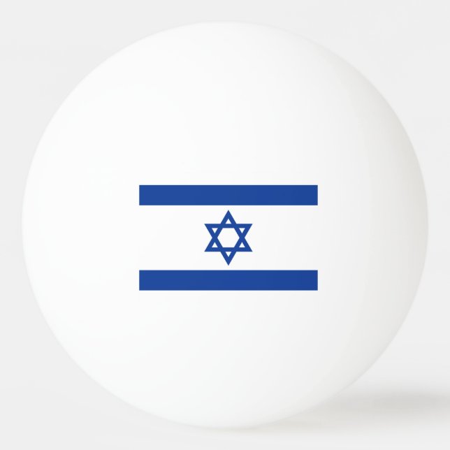 Israel Flagge Tischtennisbälle für Tischtennis Tischtennisball (Vorderseite)