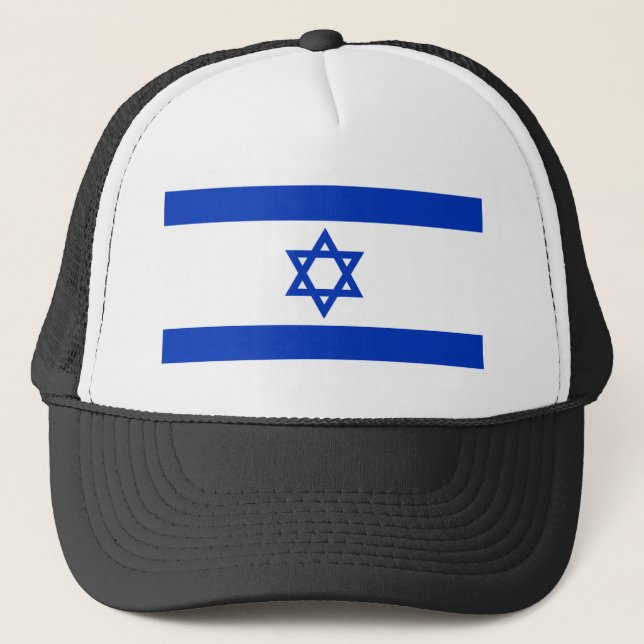Israel-Flagge Truckerkappe (Vorderseite)