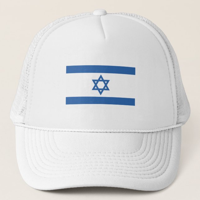 Israel-Flagge Truckerkappe (Vorderseite)