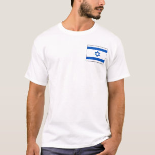 Israel-Flagge und Karten-T - Shirt