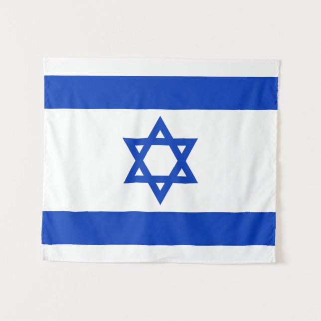 Israel-Flagge Wandteppich (Vorderseite (Horizontal))