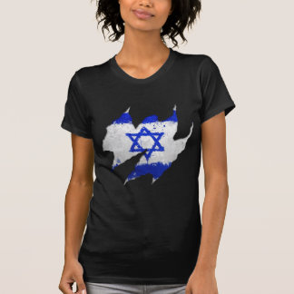 Israel-Flaggen-Graffiti-Riss T-Shirt