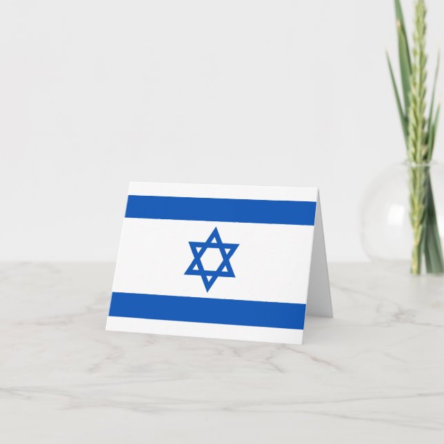 Israel-Flaggennotecard Karte (Vorderseite)