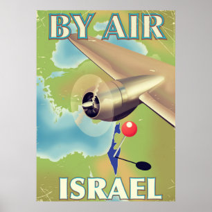 Israel Flugblatt vintage Reiseposter Poster