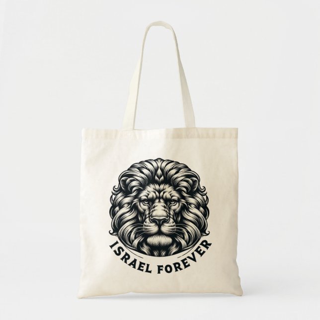 Israel Forever. Lion of Judea.  Tote Bag Tragetasche (Vorne)