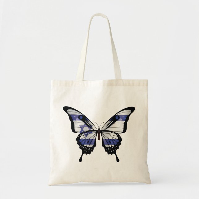 Israel Frack Butterfly Flag Tragetasche (Vorne)