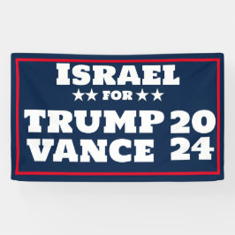 Israel für Trump Vance 2024-Banner Banner