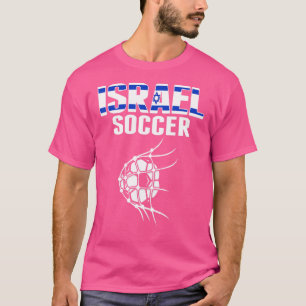 Israel Fußballball im Netz Tor Israelische Fußball T-Shirt