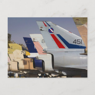 Israel-gebauter Kfir-Kampfjet Postkarte