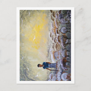 Israel guter Hirte, Farbe Reproduktion. Postkarte