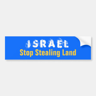 ISRAEL-Halt, der Land stiehlt Autoaufkleber