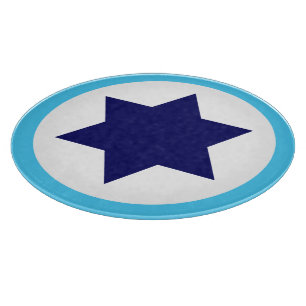 Israel IAF Blue Star Roundel Schneidebrett