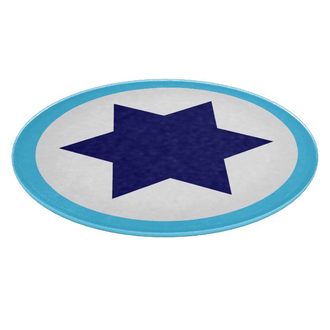Israel IAF Blue Star Roundel Schneidebrett (Ecke)