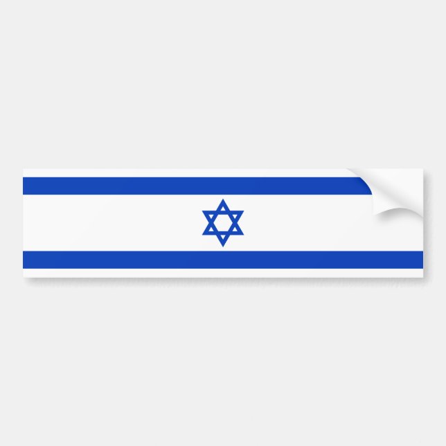 Israel - israelische Flagge Autoaufkleber (Vorne)