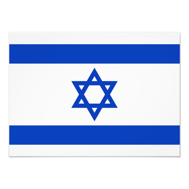 Israel - israelische Flagge Fotodruck (Vorne)