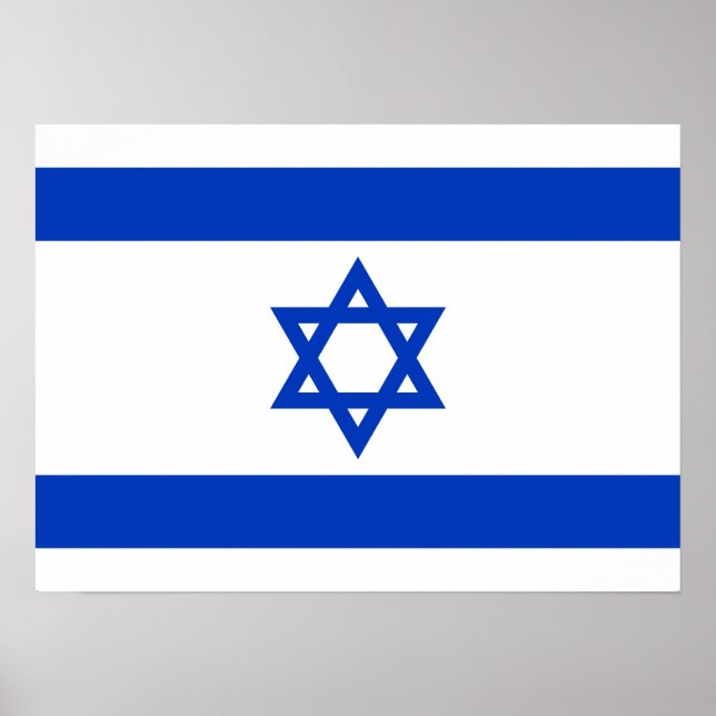 Israel - israelische Flagge Poster (Vorne)