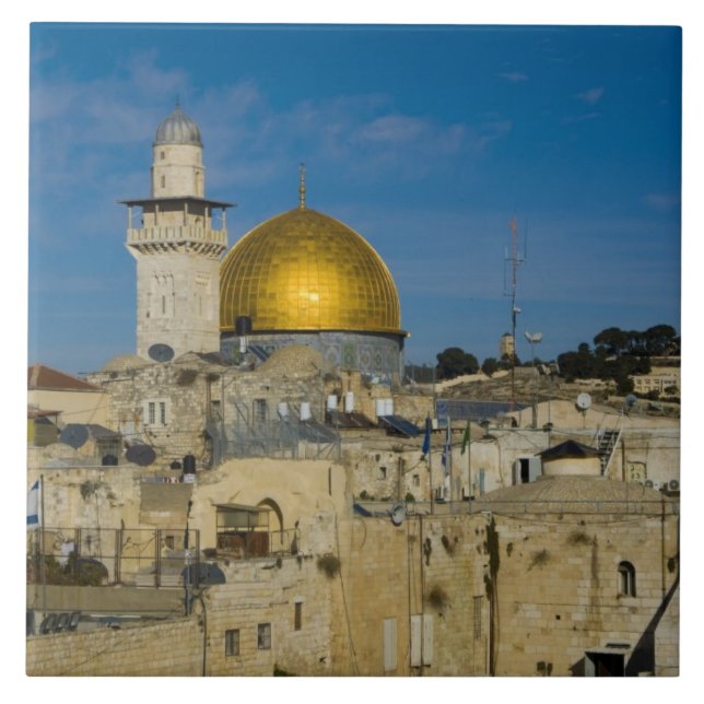 Israel, Jerusalem, Felsendom Fliese (Vorderseite)