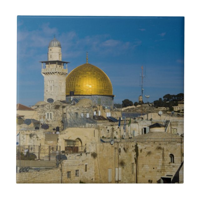 Israel, Jerusalem, Felsendom Fliese (Vorderseite)