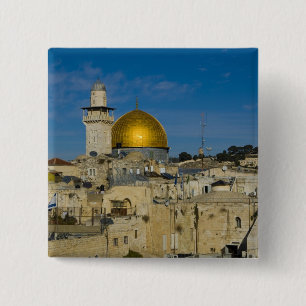Israel, Jerusalem, Kuppel des Felsens Button