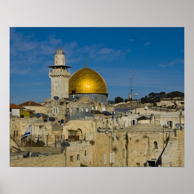 Israel, Jerusalem, Kuppel des Felsens Poster (Vorne)