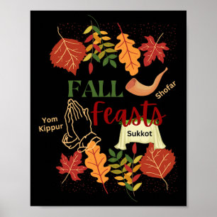 Israel Jisrael Fall Feen zeigen Sukkot Jom Kippu Poster
