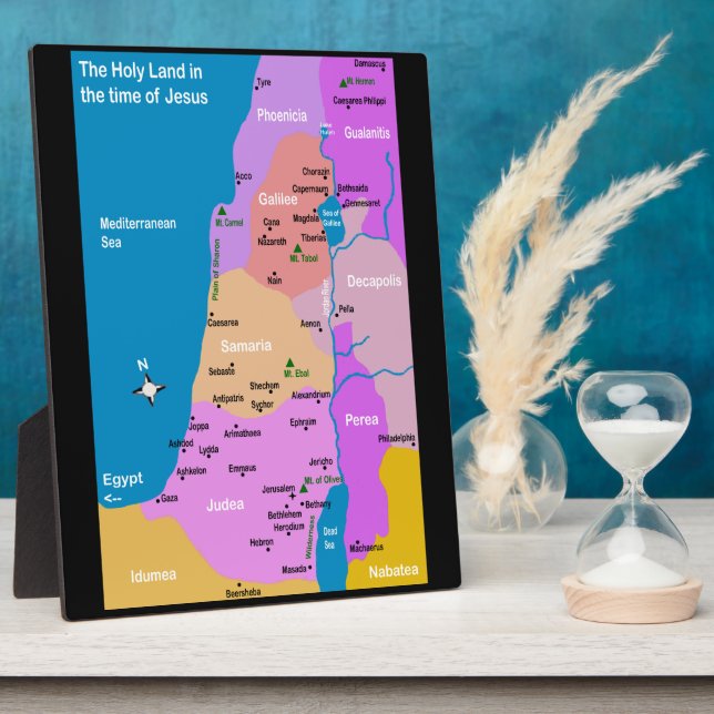 Israel Karte Erstes Jahrhundert Fotoplatte (Seite)