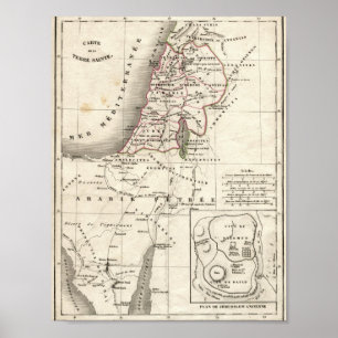 Israel-Karte Poster