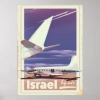 Israel Kommerzielles Reiseplakat